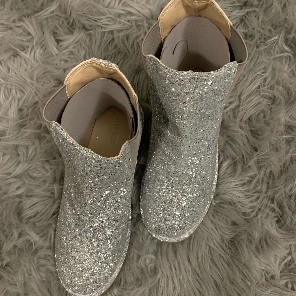 New J.Crew Shoe Size Youth K4 Ankle Glitter Boots